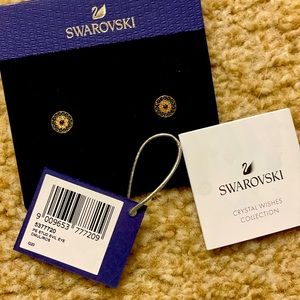 NWT Swarovski evil eye stud earrings
